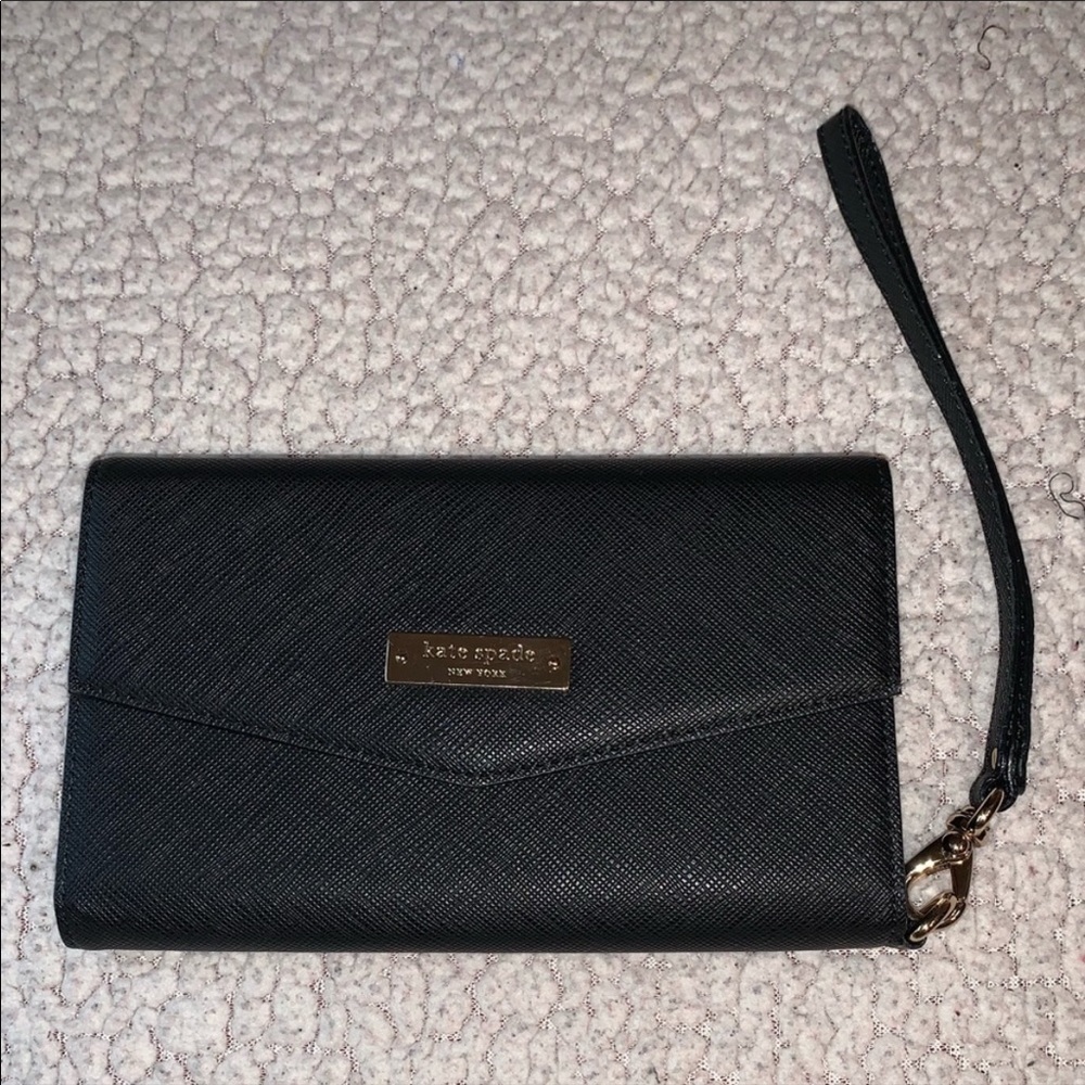 Kate Spade New York Saffiano leather phone wallet